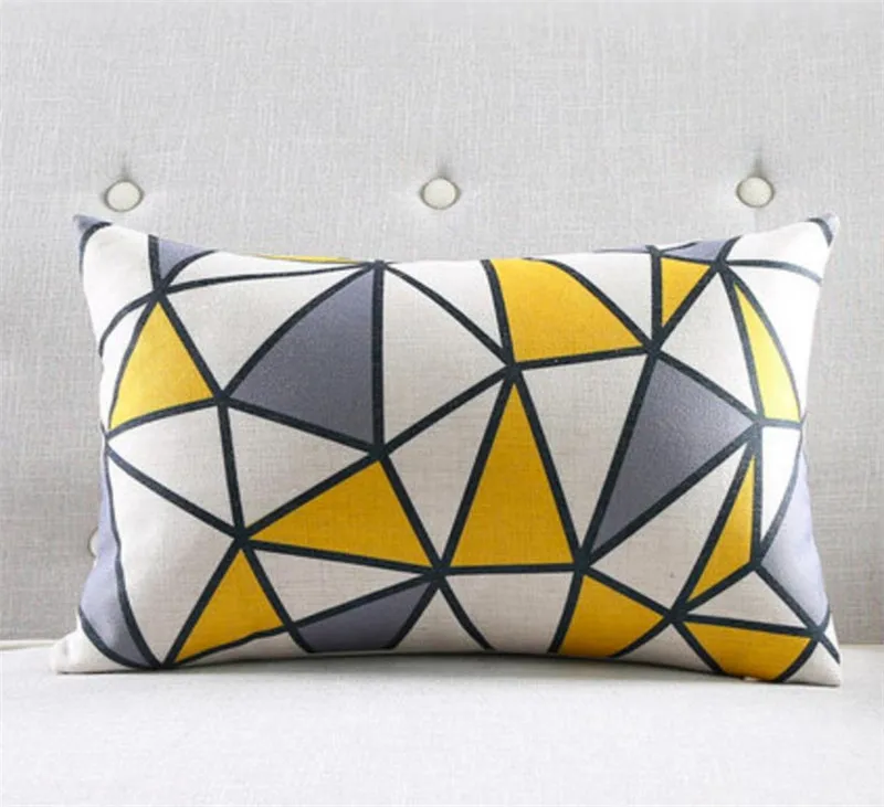 

Maiyubo 30x50cm Geometric Cushion Cover Modern Turquoise Throw Pillow Covers Scandinavian Chair Seat Pillow Cases for Sofa PC551