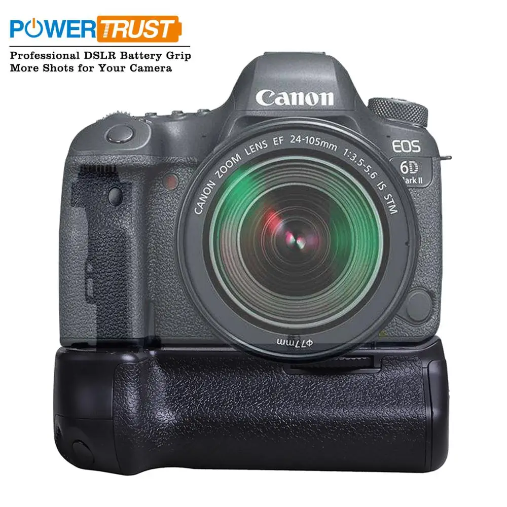 

Powertrust BG-E13 Battery Grip for Canon EOS 6D DSLR Camera function as MK-6D use LP-E6 battery or 6X AA Batteries