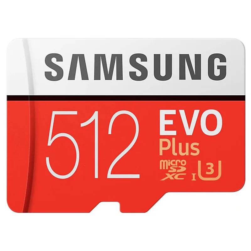 SAMSUNG Micro SD карта TF карта класс 10 карта памяти EVO Plus до 100 МБ/с./с microSD 256 ГБ 128 Гб 64 ГБ 32 ГБ 16 ГБ cartao de memoria - Емкость: 512 ГБ