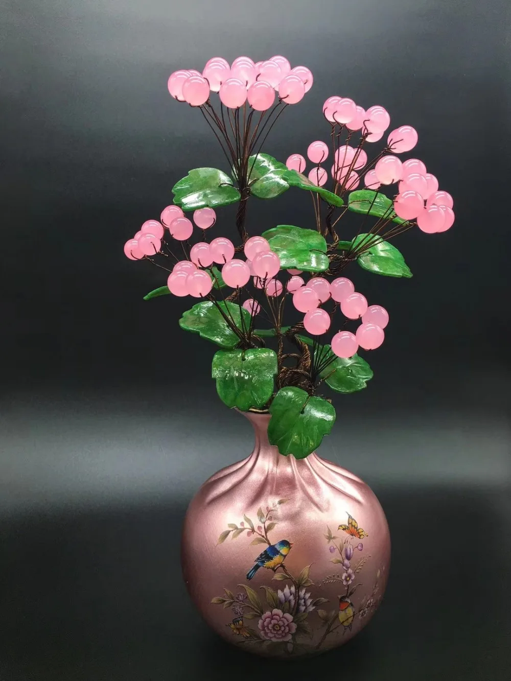 

Natural crystal gem money tree used for wealth, decoration