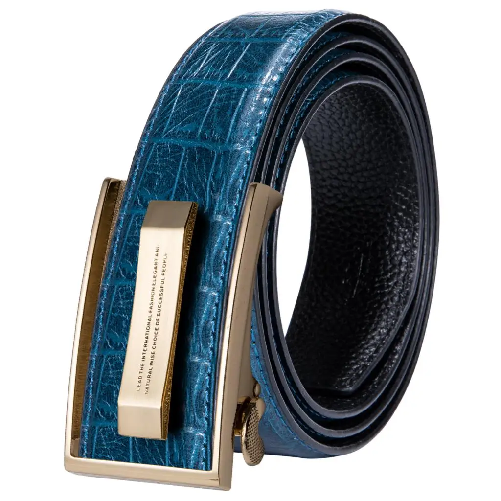 FGSS Cintura Western In Pelle PU Con Fibbia Turchese - Donna E Uomo - Incisa Con Motivi Floreali - Girovita 71-99 Cm