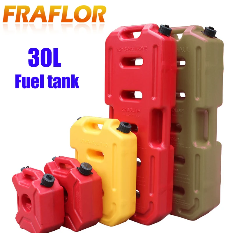 

30L Fuel Tanks Motorcycle Plastic Petrol Cans Mount Motorcycle Jerrycan Gas Can Gasoline Oil Container Canister Petrol Tanks