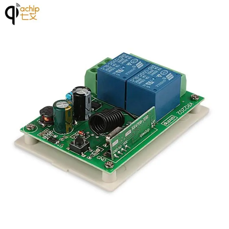 

Lamp Switch 2-Channel Remote Control Switch 433MHz Wireless RF Transmitter Relay Receiver Integrated Circuit Module Z3