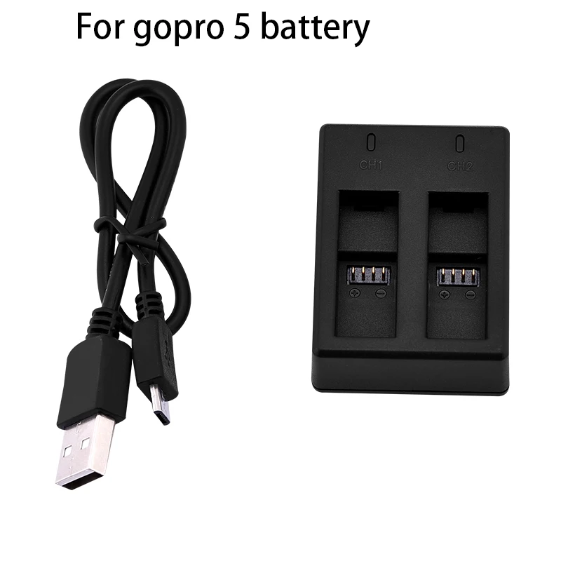 Двойное зарядное устройство с двумя портами AHDBT 501 AHDBT501 для Gopro Hero 5 аксессуары