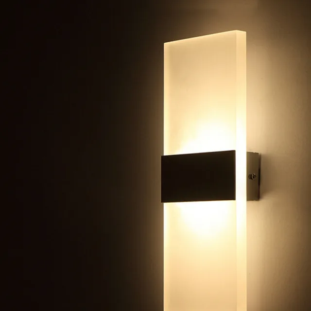 Cheap AC100 265V Modern 6W LED Wall Lights Room Office Canteen Acrylic Wall Sconce Lamp Home ...