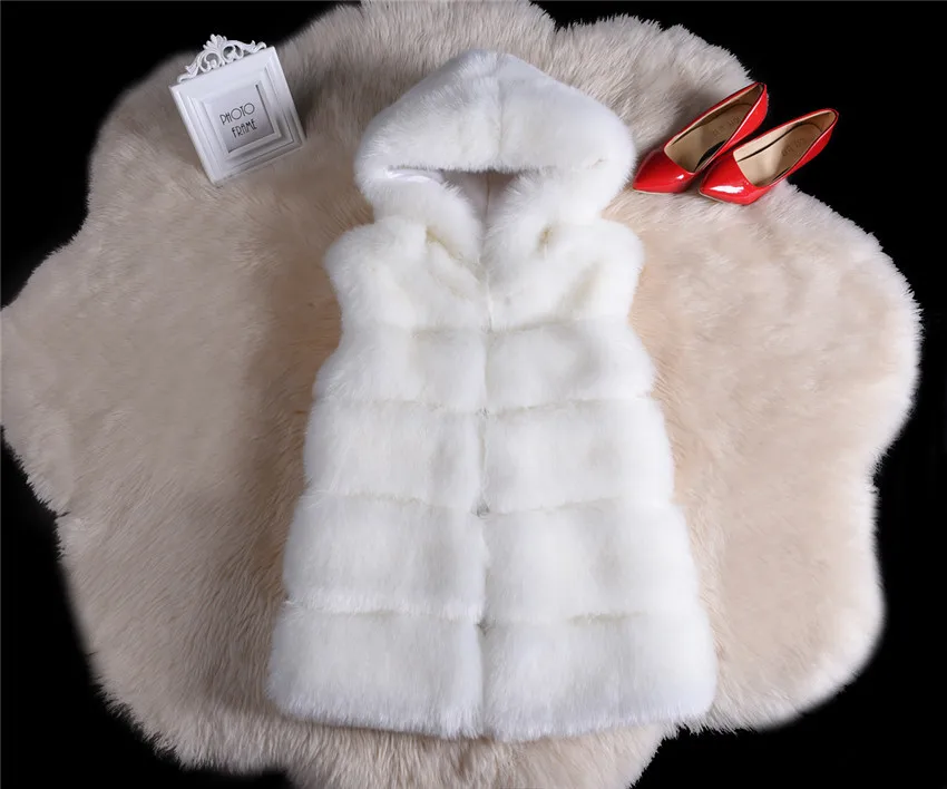 Модный женский меховой жилет из натурального Лисьего меха, зимняя теплая куртка, жилет для женщин PC012