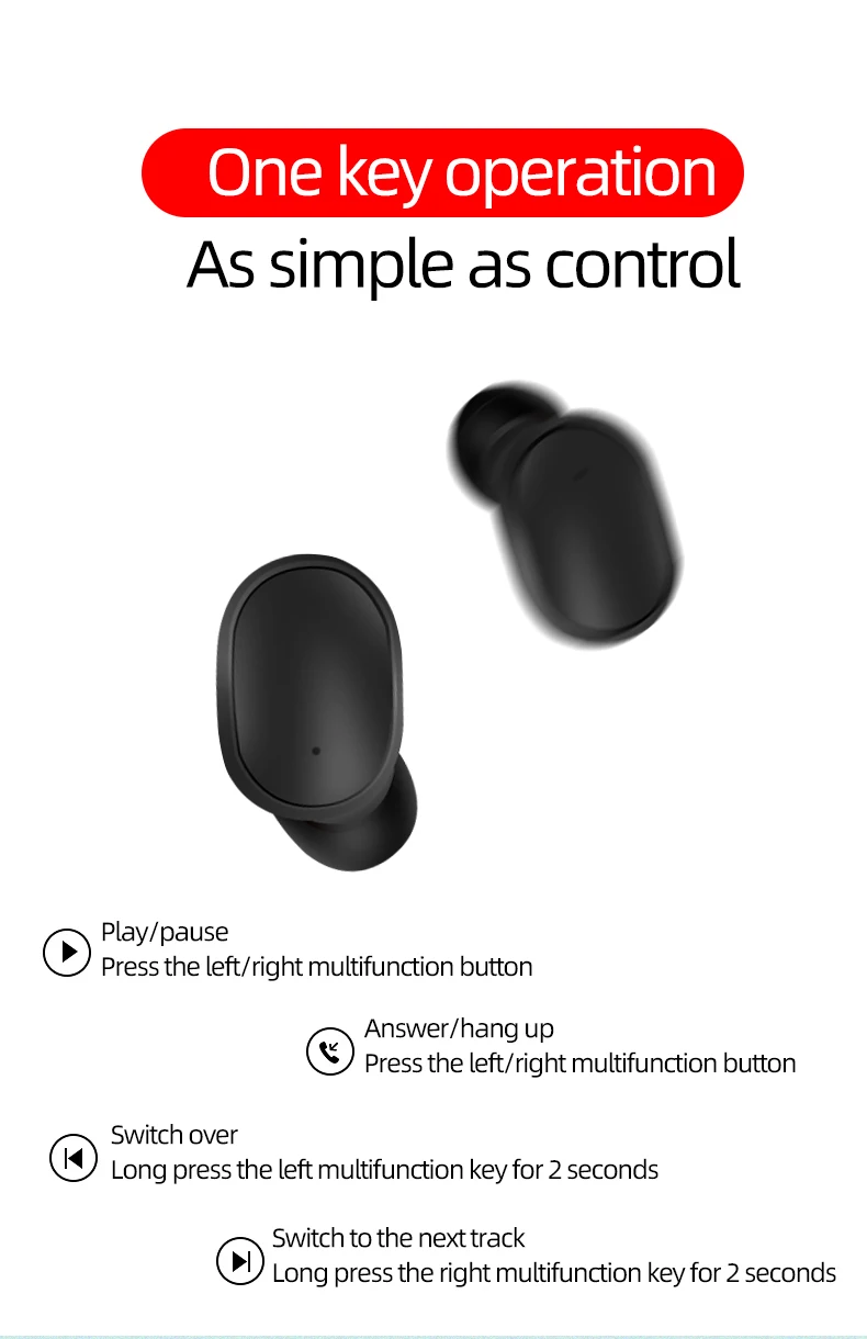 Беспроводные наушники для Xiaomi Redmi Airdots наушники Bluetooth 5,0 TWS наушники с шумоподавлением микрофон для iPhone 11 samsung A6S