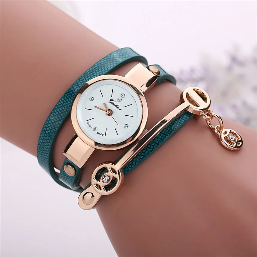 Классические модные женские часы с металлическим ремешком женские часы круглые браслеты часы Relogio Feminino подарок Relojes Para Mujer D30