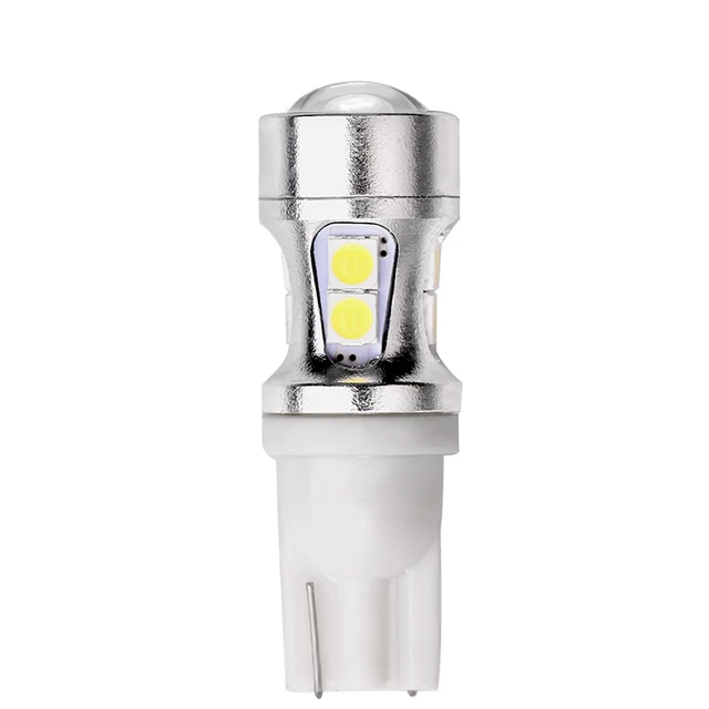 194 LED Bulb T10 Wedge Base 9 SMD 12V DC T3 1/4