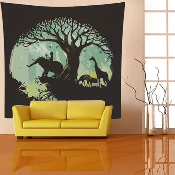 

Background Landscape Wall Tapestry Polyester Cloth Printed Tapestry Bedroom Hanging Table Cloth Wall Hanging Decor