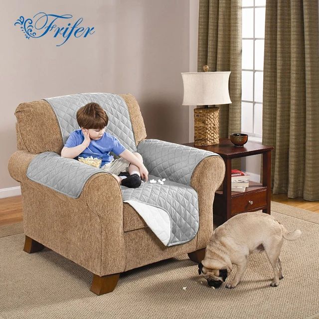 Us 18 75 30 Off Waterproof Single Seater Suede Pet Dog Couch Sofa Slipcover Protector Cover Anti Slip Stain Resistant Mat In From