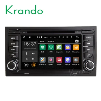 

Krando 7" Android 8.0 touch screen car audio gps dvd for AUDI a4 2002-2008 radio player navigation multimedia system WIFI DAB+