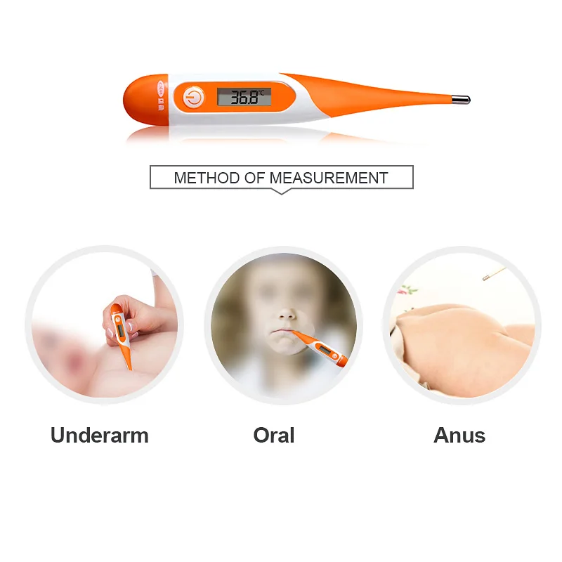 Cofoe Thermometer Soft Head Electronic LCD Baby Thermometer Kids Digital Body Temperature For Adult Fever Temperature Measuring