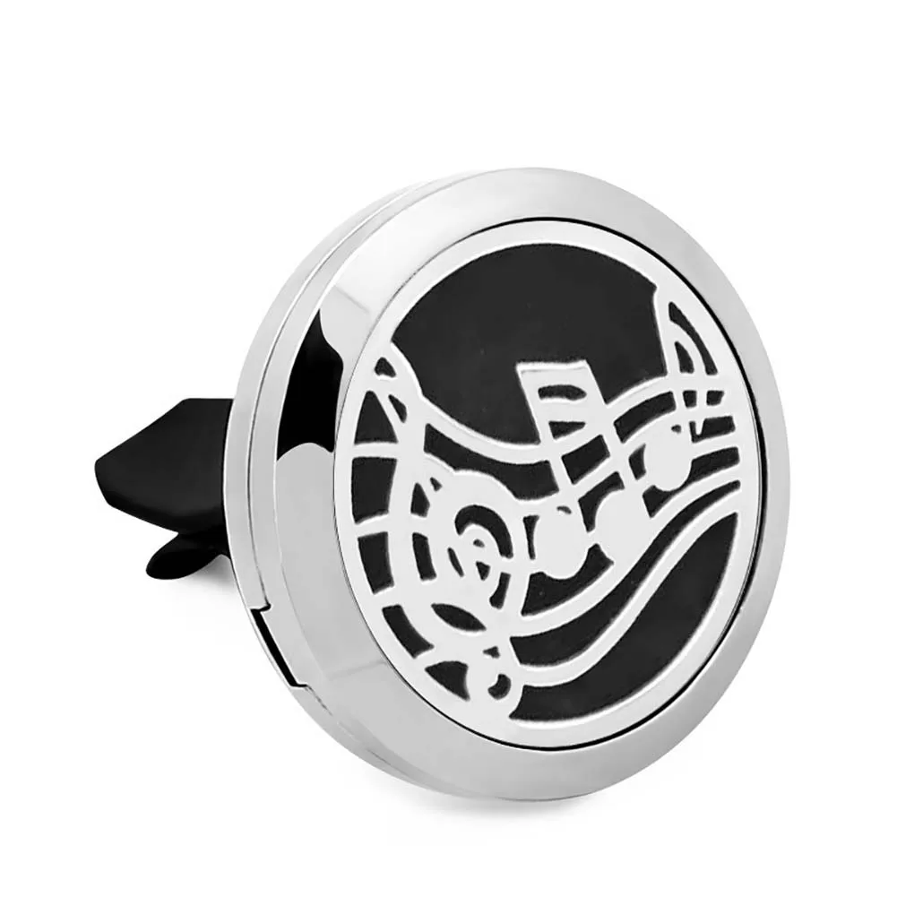 1 шт. 30 мм Съемный ароматерапия автомобильный освежитель воздуха ароматерапия эфирное масло медальон со светорассеивателем с 10 войлочные прокладки