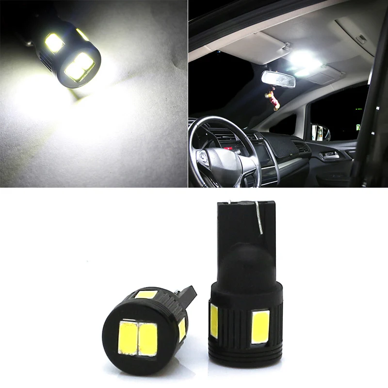 2 шт. T10 W5W 5630 SMD светодиодный лампы автомобиля внутренний светильник для Renault Megane 3