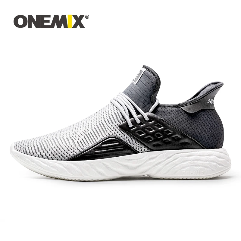 

ONEMIX Men Women Sneakers Loafers 2019 New Casual Lightweight Slip-on Vulcanize Sport Jogging Shoes Tennis Training Female Flats