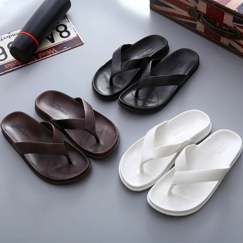 

Men's flip-flops summer non-slip outdoor sandals flippers men's wear casual beach shoes trend fashion