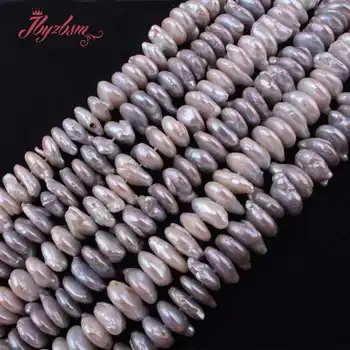

5x15mm Heishi Rondelle Freshwater Pearl Beads Loose Natural Stone Beads For Jewelry Making DIY Necklace Bracelets Strand 15"