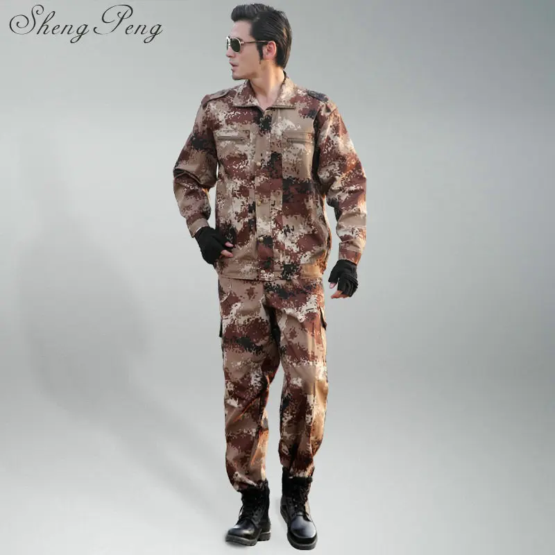 Военная форма Для мужчин Для женщин унисекс школьников военной подготовки костюмы камуфляжные комплекты разноцветные одежда с длинным