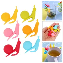 Cup Tea-Bag-Holder Tea-Clips Snail-Shape Silicone Cute Mug NICEYARD Cup-Decoration-Tool