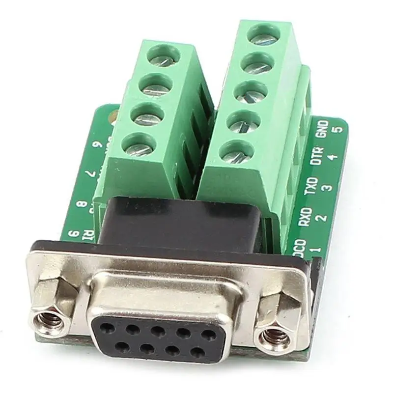 

RS232 D-SUB DB9 Female Adapter to Terminal Connector Signal Module #8