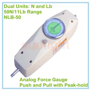 

NLB-50 50N/11Lb Analog Push and Pull Force Gauge N/Lb Units with Peak-hold Function