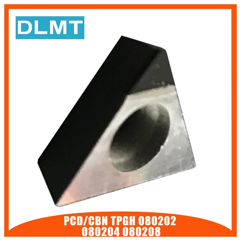 PCD/CBN TPGH080202 TPGH080204 TPGH080208 1 шт. карбоновые вставки с ЧПУ для резки зубов алмазные