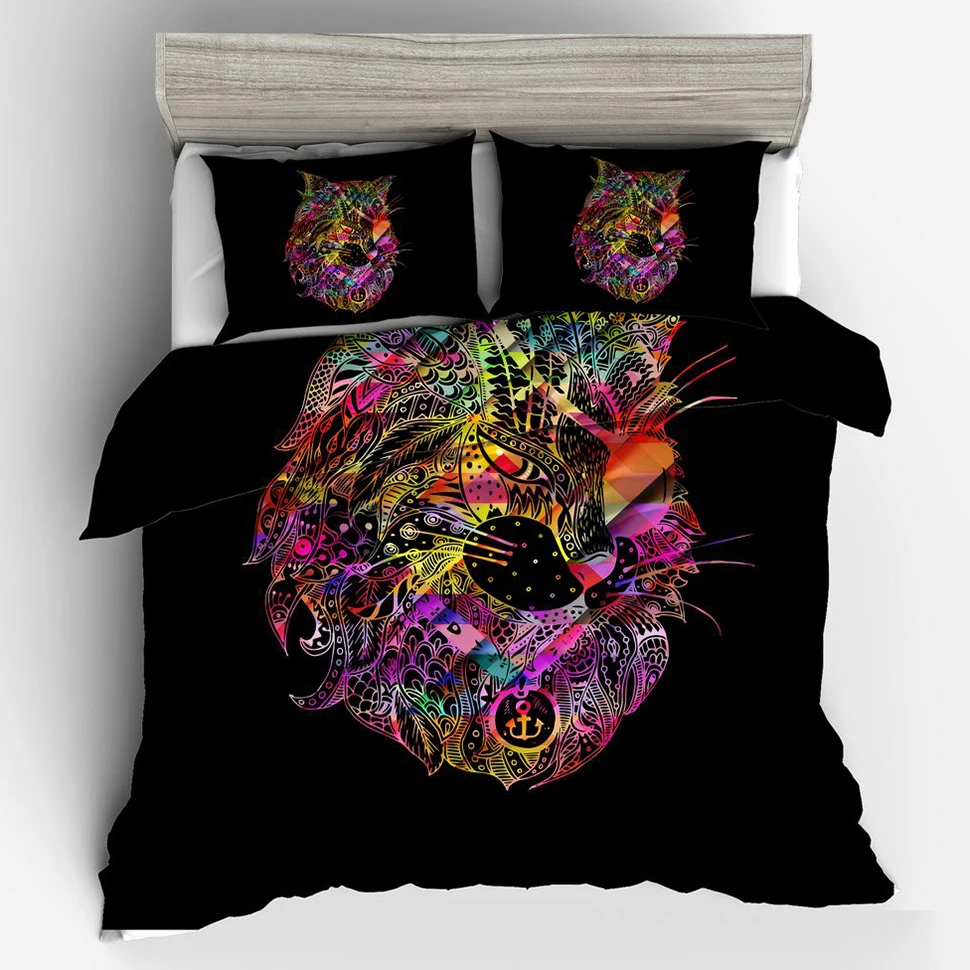 

9 Patterns Bohemia Black 3d Duvet Cover Set Queen Bedding Sets King Colorful Twin Full Size Quilt Cover Pillowcase