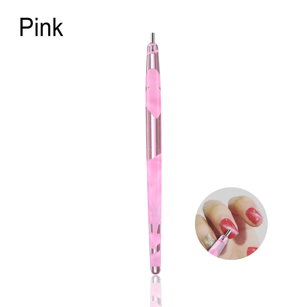 1 шт. кошачий глаз эффект магнит для Книги по искусству расставить Pen Brush DIY Magic 3D Советы польский УФ гель живопись Магнитная ручка Маникюр Инструмент