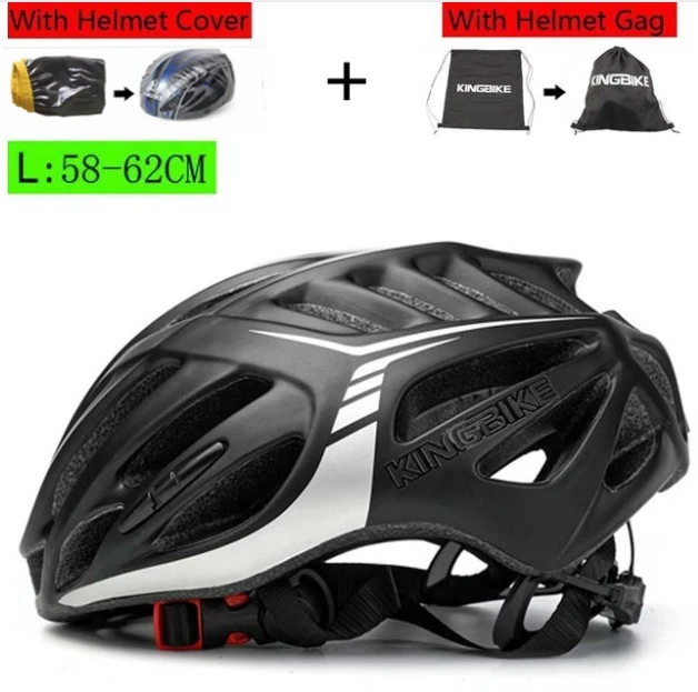 Kingbike Сверхлегкий дорожный велосипедный шлем MTB велосипедный шлем цельно-Формованный дорожный велосипедный шлем Capacete Casco Ciclismo 58-62 см - Цвет: J-668-3