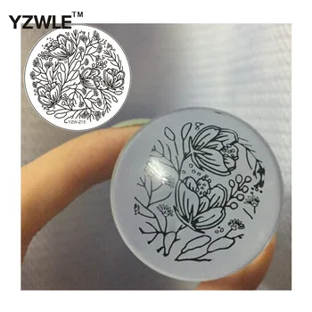 YZWLE fashion simple operation nail art image stamping template plate for girl manicure