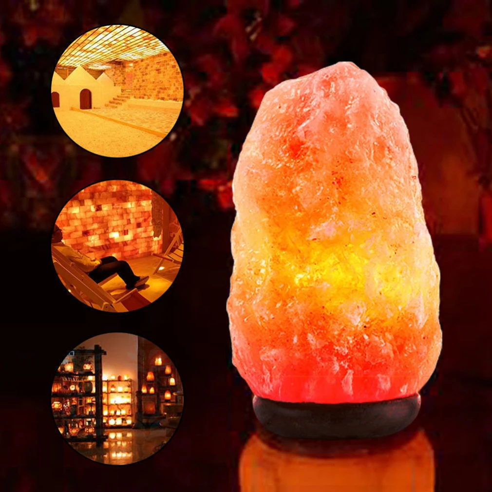 

Creative Natural Rock Lamp Release Ion Hand Crafted Crystal Salt Light Home Decor Small Night Light Eye Care Ionizer Light