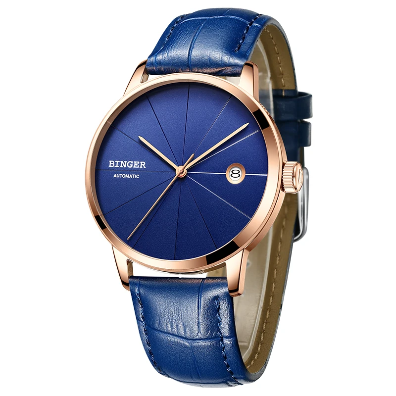 Часы мужские механические водонепроницаемые с сапфировым стеклом|hombre|hombre reloj |