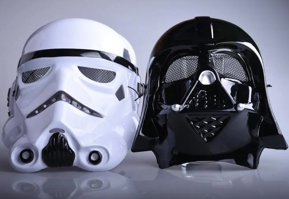 Лидер продаж Хэллоуин фестиваль ужасов маска Звездные войны Клон Trooper солдаты Косплей Полный уход за кожей лица маска вечерние игр - изображение