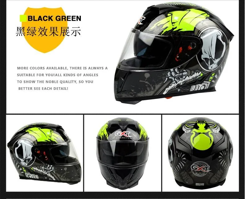 Новое прибытие gxt 358 Анти-туман объективами анфас helemt Capacete Cascos мотоциклетный шлем motoqueiro электрический автомобиль Детская безопасность шлемы
