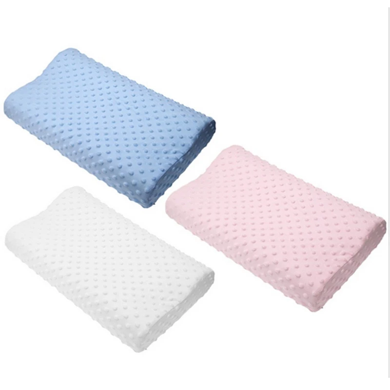 

Home Textile ModernPlain Dyed Nonwoven Slow Rebound Memory Foam Orthopedic Latex Neck Pillow Bedding Cervical Health Care