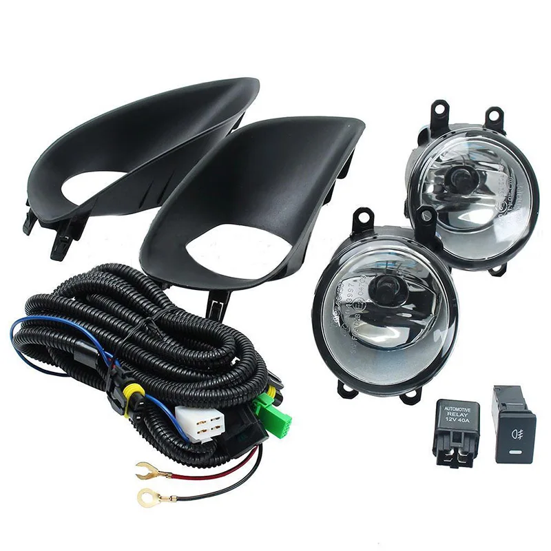 

1set Front Bumper Fog Lights+Switch For 06-11 Yaris S Base Sedan 4-Door Newest