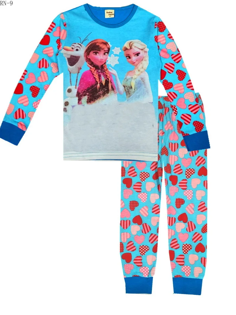 

Baby pajamas Girl Clothing Set Casual Girls Spring Fall Long Sleeved Tshirt+Pants 2Pcs children's sets cute Print Clothes lounge