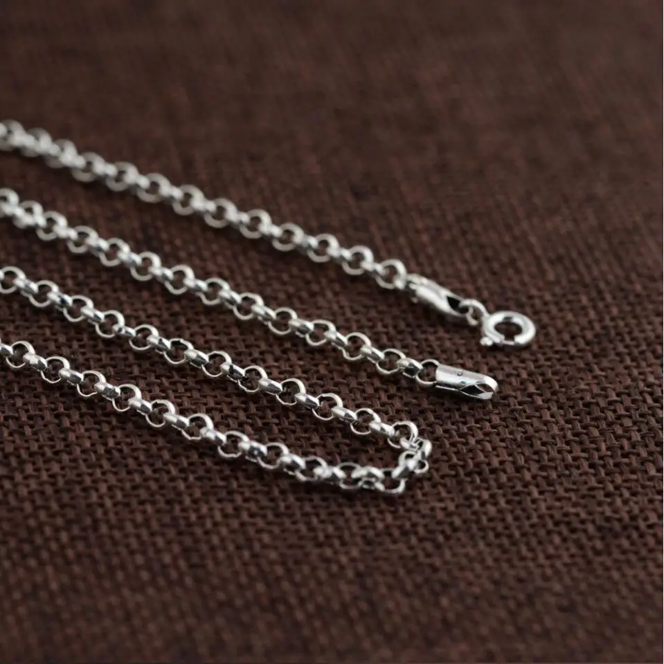 Lengkea jewery, колье Для мужчин 925 стерлингового серебра ожерелья 3,0 мм 4,0 мм толщиной 45-80 см длинной цепи ожерелье Для мужчин подарок
