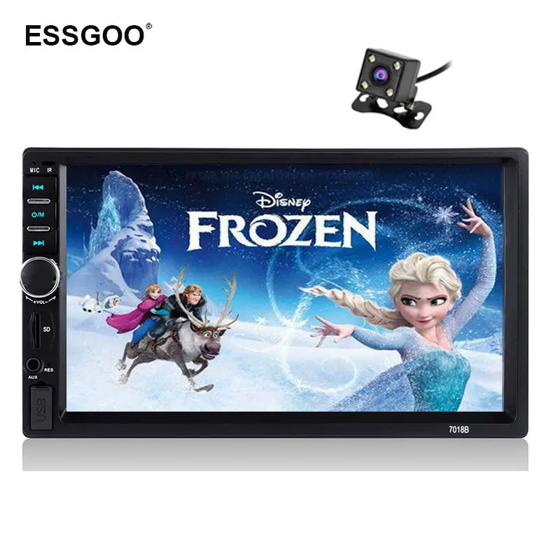 

2 Din Car Radios 7" Hd Player Mp5 Touch Screen Digital Display Bluetooth Multimedia Usb 2din Autoradio Fm Vehicle Aux Hands-Free