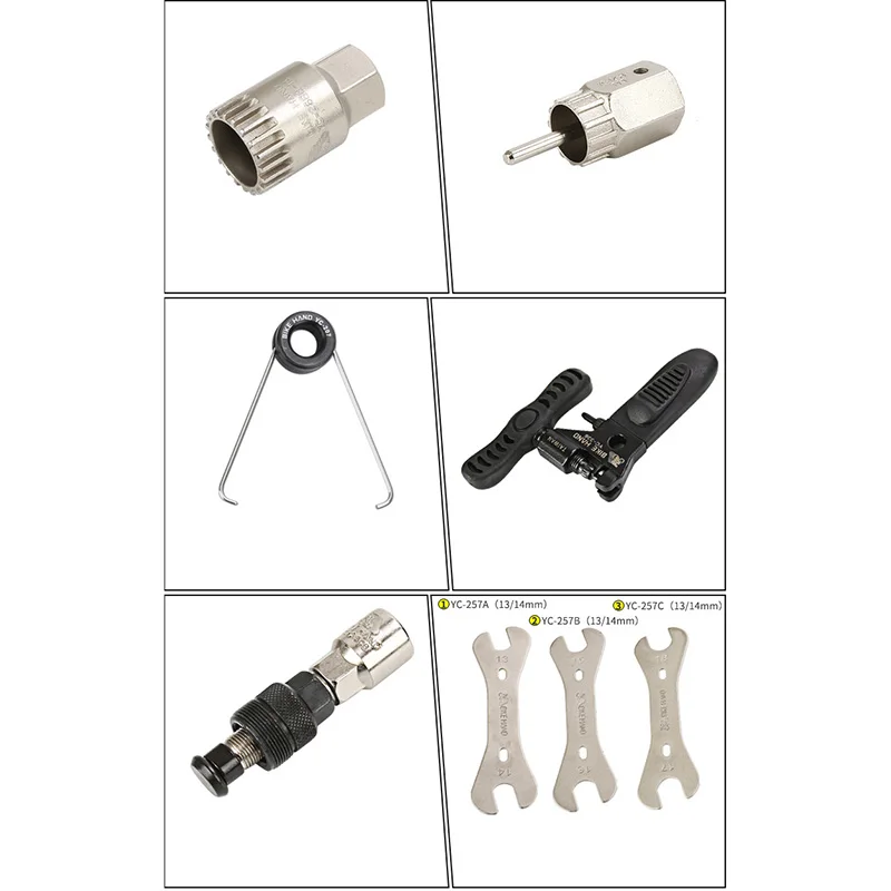 Набор инструментов для ремонта велосипеда 18 в 1, набор инструментов для ремонта горного велосипеда, инструменты для ремонта цепи шин, набор гаечных ключей с шестигранной отверткой, велосипедные инструменты