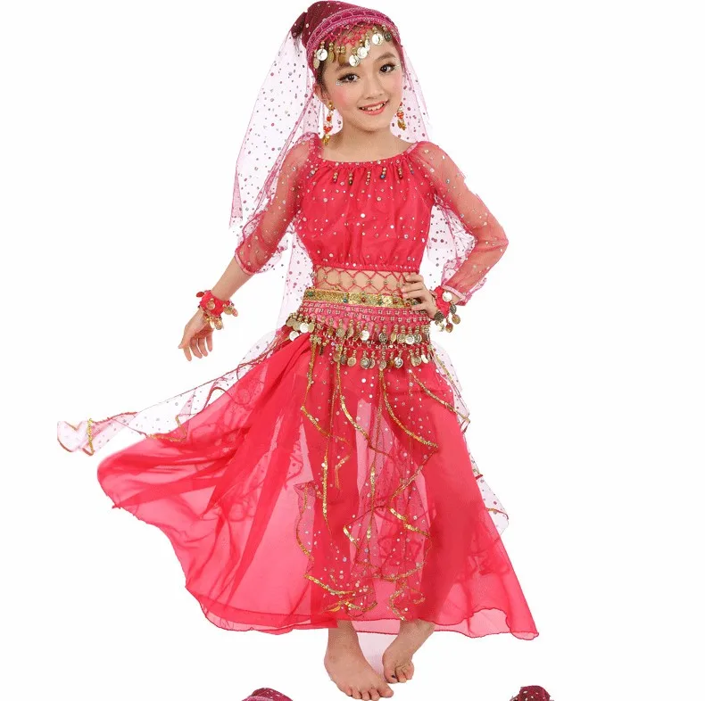 Индийский танец живота костюм для девочек набор костюма для танца живота арабский танец живота