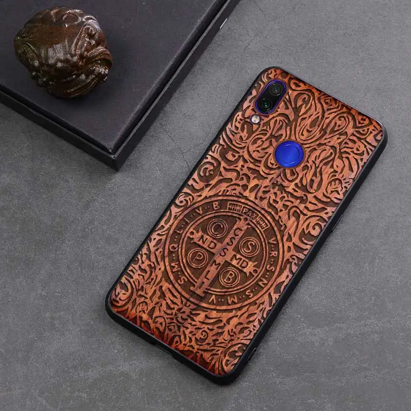 Новинка, чехол для Xiaomi Redmi Note 7, тонкая деревянная задняя крышка, ТПУ бампер, чехол для Xiaomi Redmi Note 7, Xiomi Redmi note7 pro, чехлы для телефонов - Цвет: color 3