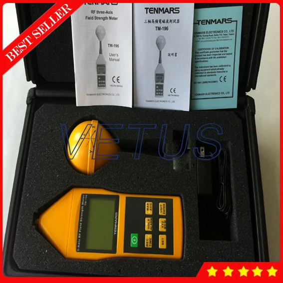 

3 Axis Electromagnetic Field Strength Meter with High frequency Radio Frequency power measurement EMF Tester TM-196