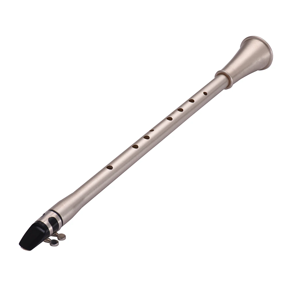 

Bb Key Mini Simple Clarinet Sax Compact Clarinet-Saxophone ABS Material Musical Wind Instrument for Beginners with Carry Bag