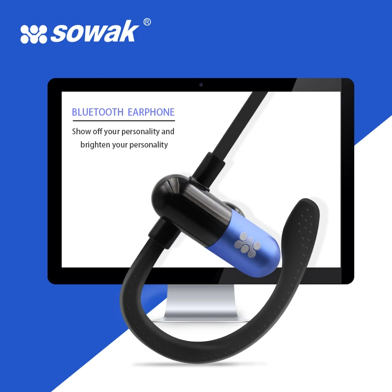 Шум шумоподавления наушники Sowak W1 Bluetooth 4 1 спортивные Apt X Hi Fi 3D стерео Беспроводной