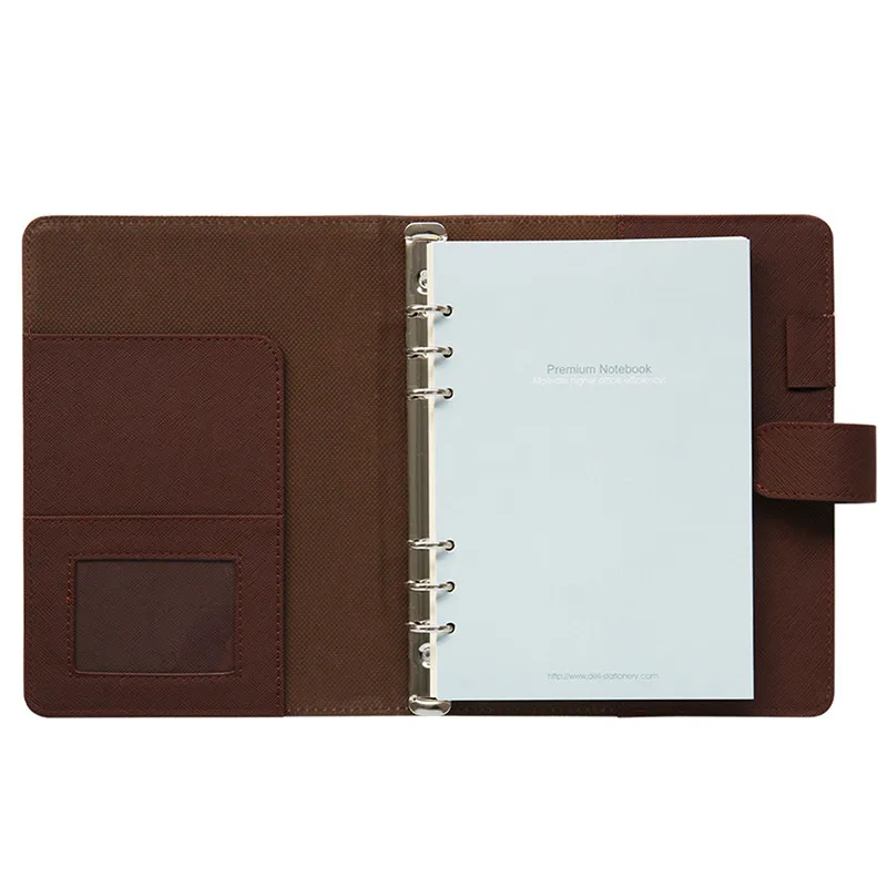 

Deli Loose-leaf Notebook Six-hole Office Planner Multi-functional Travel Diary Business Notebook Student Notebook Office Supply