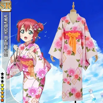 

[STOCK] 2018 Aqours Love Live Sunshine! Ruby Kurosawa Bathrobe Kimono Cosplay Costume For Women Hallowmas Free Shipping New.
