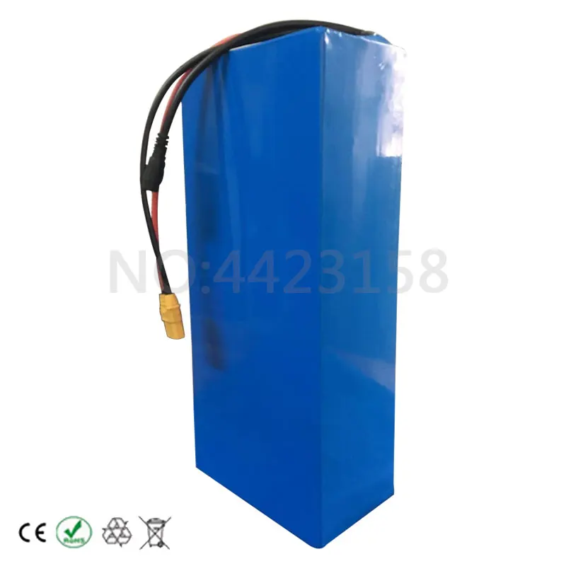 Discount 52V scooter lithium Battery 51.8v 15ah electric Bicycle Battery 52V 15Ah Lithium Battery for 48V 750W 1000W 8Fun/Bafang motor 8