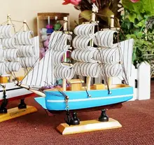 Barco pirata De Madera Decoraciones de Estilo Mediterráneo Velero Yate Barco Artesanías Hechas A Mano De Madera de Madera Maciza Salón de Decoración Del Hogar